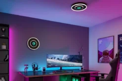 Paulmann 71039 LED Deckenleuchte Spaceglow Four RGB Tunable White dimmbar schwarz
