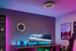 Paulmann 71056 LED Deckenleuchte Spaceglow One RGB Tunable White dimmbar schwarz