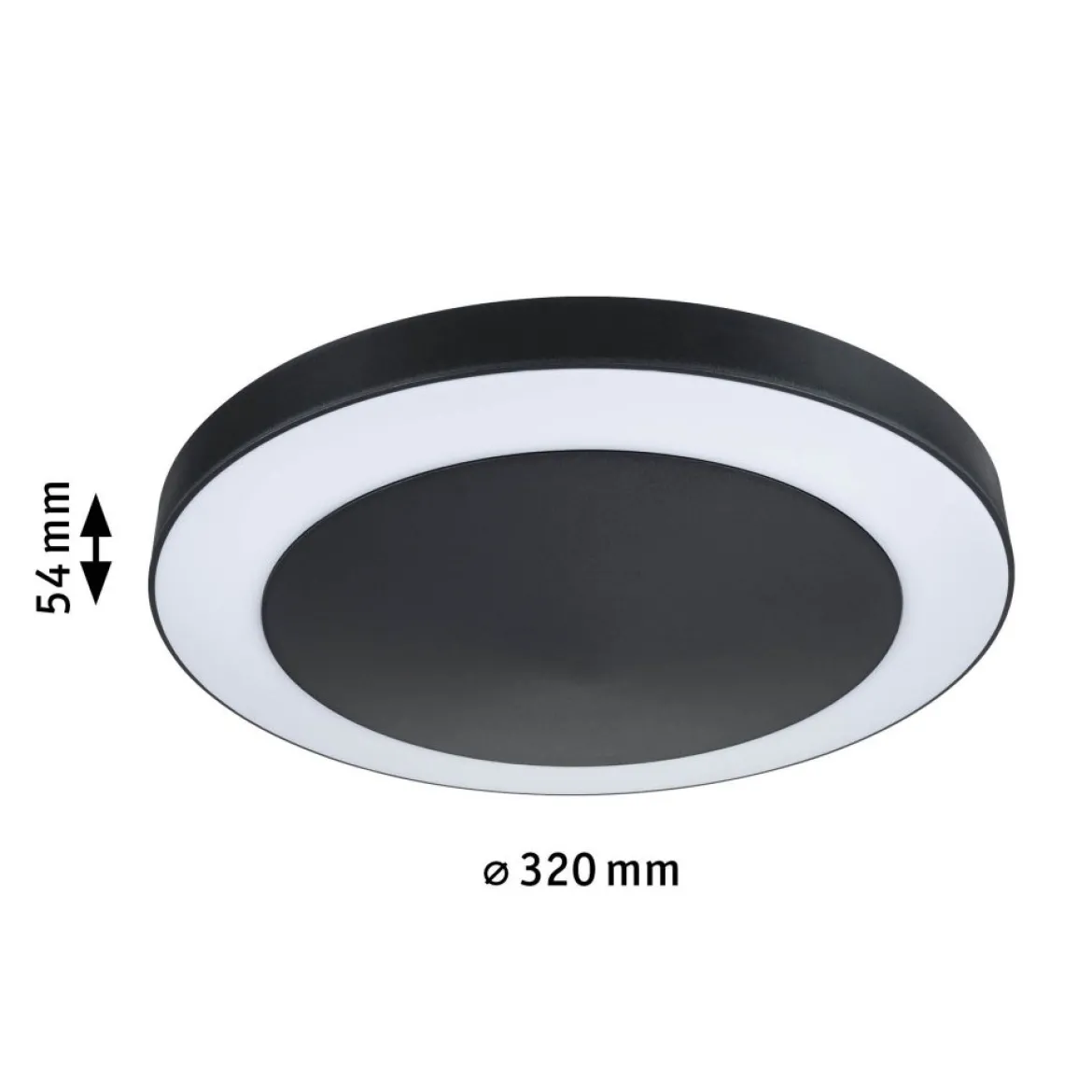Paulmann 94525 LED Deckenleuchte Smart Home Zigbee Circula Dämmerungssensor