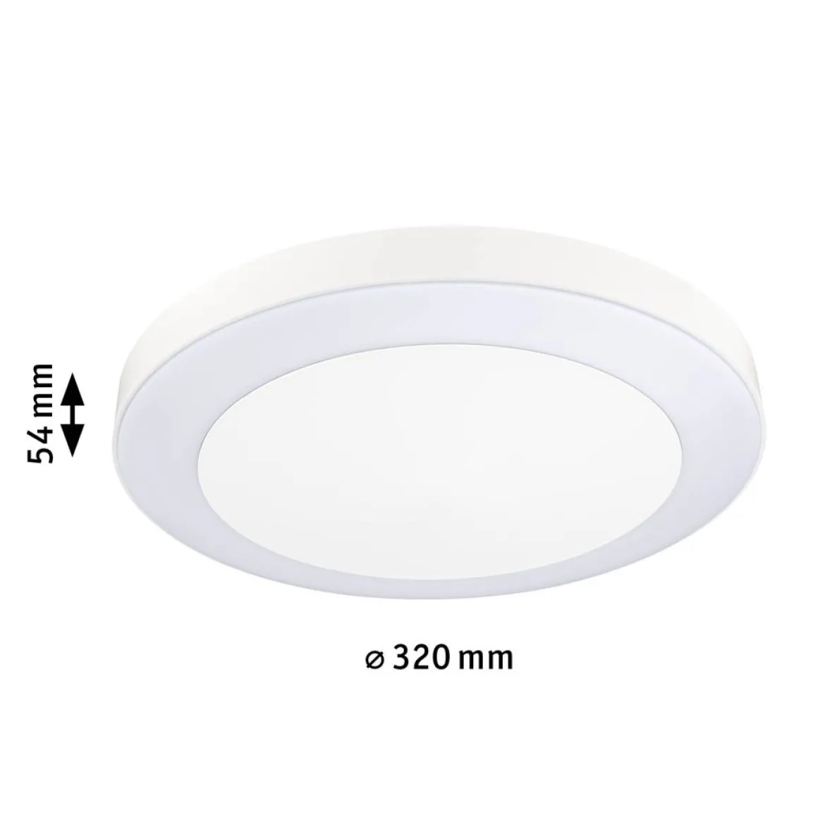 Paulmann 94527 LED Deckenleuchte Smart Home Zigbee Circula Dämmerungssensor weiß