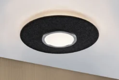 Paulmann 79990 LED Deckenleuchte Tulga 3-Step-Dim Backlight 2700K 2000lm Filz anthrazit