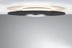 Paulmann 79990 LED Deckenleuchte Tulga 3-Step-Dim Backlight 2700K 2000lm Filz anthrazit