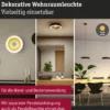 Paulmann 71178 LED Deckenleuchte Volea 32cm 3000K dimmbar Schwarz Gold IP44
