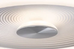 Paulmann 71179 LED Deckenleuchte Volea 40cm 3000K dimmbar Weiß Silber IP44