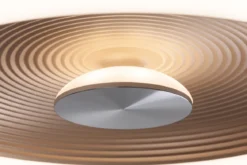 Paulmann 71180 LED Deckenleuchte Volea 40cm 3000K dimmbar Schwarz Gold IP44