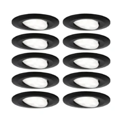 Paulmann 92462 LED Einbauleuchte Calla Basisset schwarz matt schwenkbar IP65