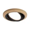 Paulmann 92238 LED Einbauleuchte Lanati schwenkbar 2700K Holzoptik Schwarz