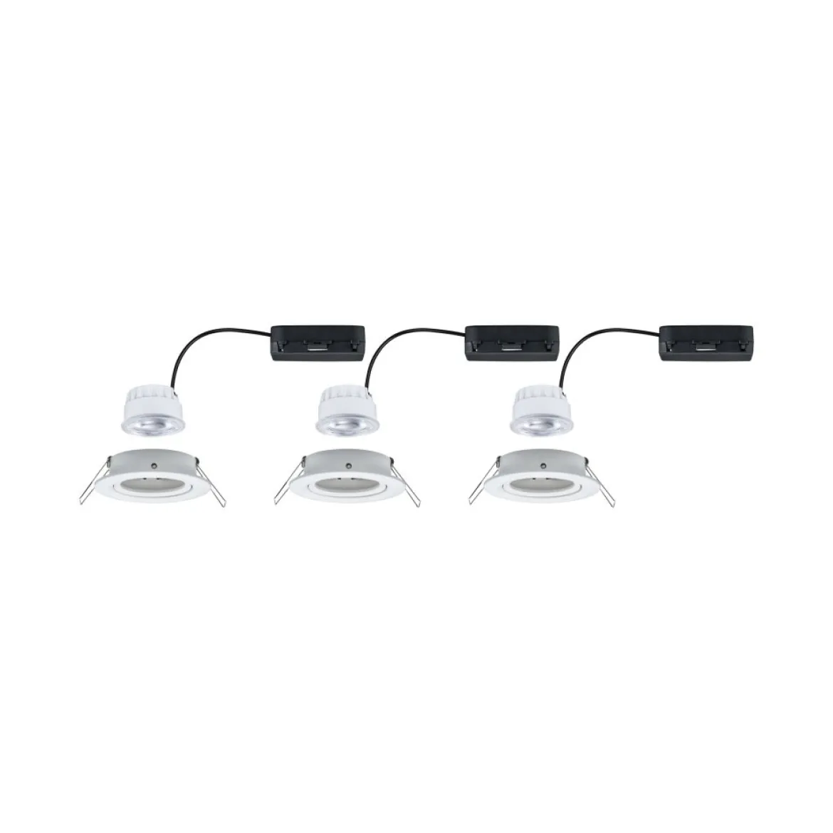 Paulmann 92455 LED Einbauleuchte Nova Coin 3er-Set rund 4000K Weiß