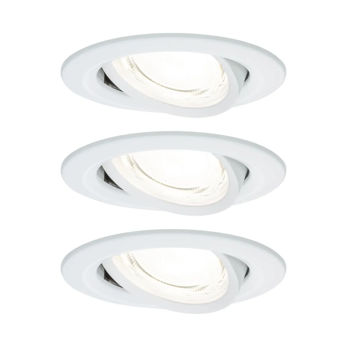 Paulmann 92455 LED Einbauleuchte Nova Coin 3er-Set rund 4000K Weiß
