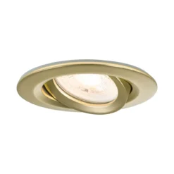 Paulmann 92408 LED Einbauleuchte Nova Plus 3er-Set schwenkbar 93mm gold IP65 dimmbar