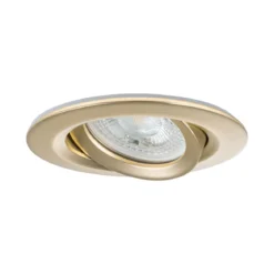 Paulmann 92408 LED Einbauleuchte Nova Plus 3er-Set schwenkbar 93mm gold IP65 dimmbar