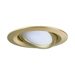Paulmann 92436 LED Einbauleuchte Nova Coin 3er-Set Zigbee RGBW Gold matt