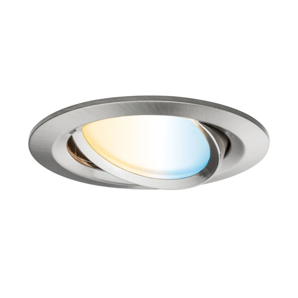 Paulmann 92441 LED Einbauleuchte Nova Coin 3er-Set Zigbee Tunable White Eisen gebürstet