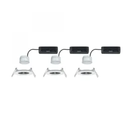 Paulmann 92442 LED Einbauleuchte Nova Coin 3er-Set Zigbee Tunable White Weiß matt IP44