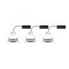 Paulmann 92444 LED Einbauleuchte Nova Coin 3er-Set Zigbee Tunable White Alu gedreht IP44