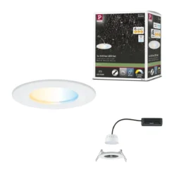 Paulmann 92447 LED Einbauleuchte Nova Coin Zigbee Tunable White Weiß matt IP44