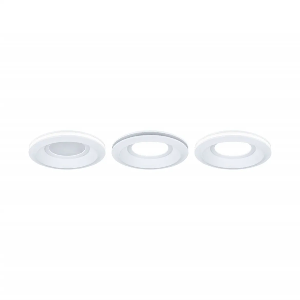 Paulmann 92248 LED Einbauleuchte Sormus 10cm 3er-Set IP65 rund weiß