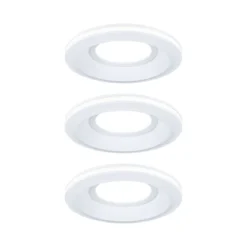 Paulmann 92248 LED Einbauleuchte Sormus 10cm 3er-Set IP65 rund weiß