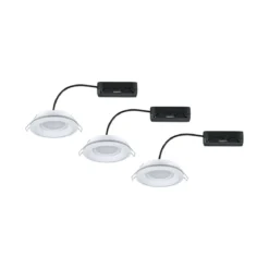 Paulmann 92248 LED Einbauleuchte Sormus 10cm 3er-Set IP65 rund weiß