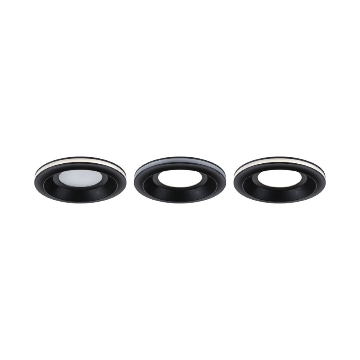 Paulmann 92251 LED Einbauleuchte Sormus 10cm Einzelleuchte IP65 rund schwarz
