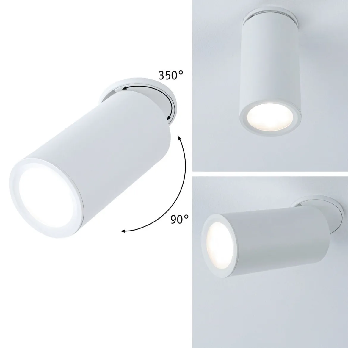 Paulmann 93086 LED Einbauleuchte Turnal rund 60 mm weiß 3-Step-Dim