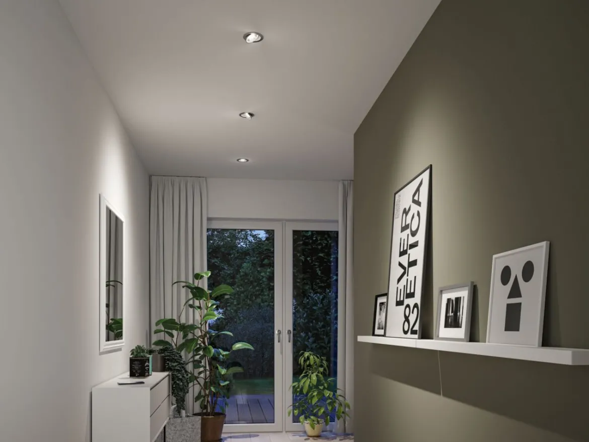 Paulmann 92256 LED Einbauleuchte White Select Aumus 3er-Set Chrom 3 Step Dimmbar