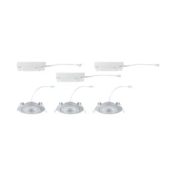 Paulmann 92256 LED Einbauleuchte White Select Aumus 3er-Set Chrom 3 Step Dimmbar