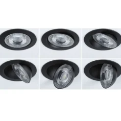 Paulmann 92257 LED Einbauleuchte White Select Aumus Schwarz 3 Step Dimmbar