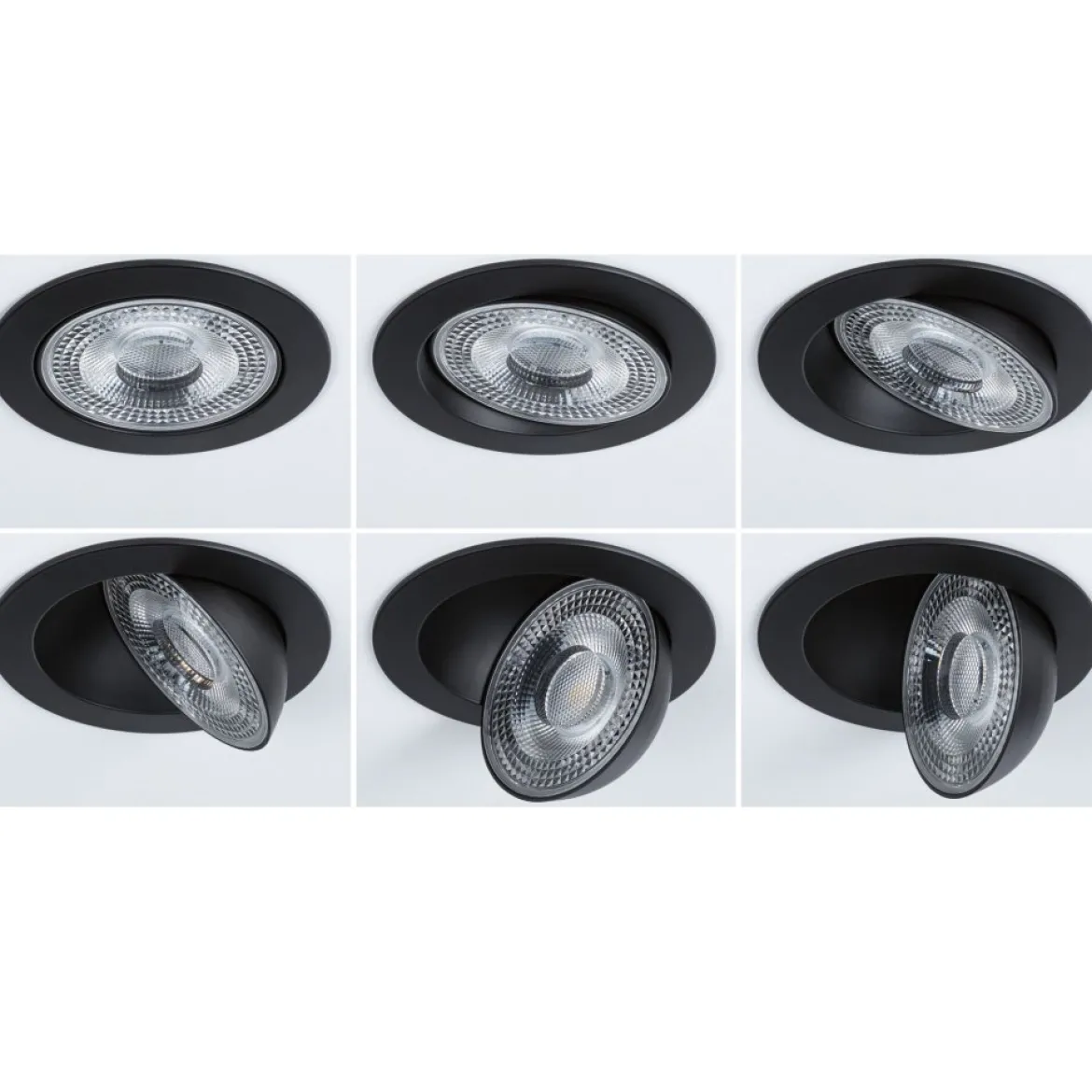 Paulmann 92257 LED Einbauleuchte White Select Aumus Schwarz 3 Step Dimmbar