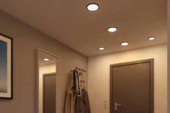 Paulmann 79960 LED Einbaupanel Areo VariFit IP44 rund 118mm Schwarz 3000K
