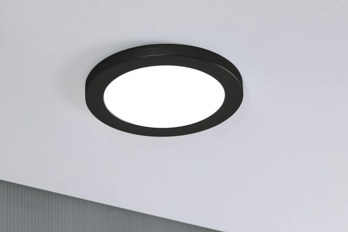 Paulmann 93097 LED Einbaupanel Cover-it rund 225mm 4000K schwarz