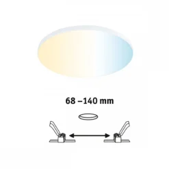 Paulmann 79956 LED Einbaupanel Smart Home Zigbee Veluna Edge IP44 160mm Tunable White