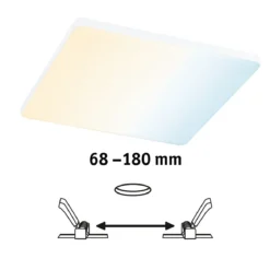 Paulmann 79959 LED Einbaupanel Smart Home Zigbee Veluna Edge IP44 200x200mm Tunable White