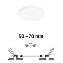 Paulmann 79932 LED Einbaupanel Veluna Edge IP44 90mm 4000K Weiß
