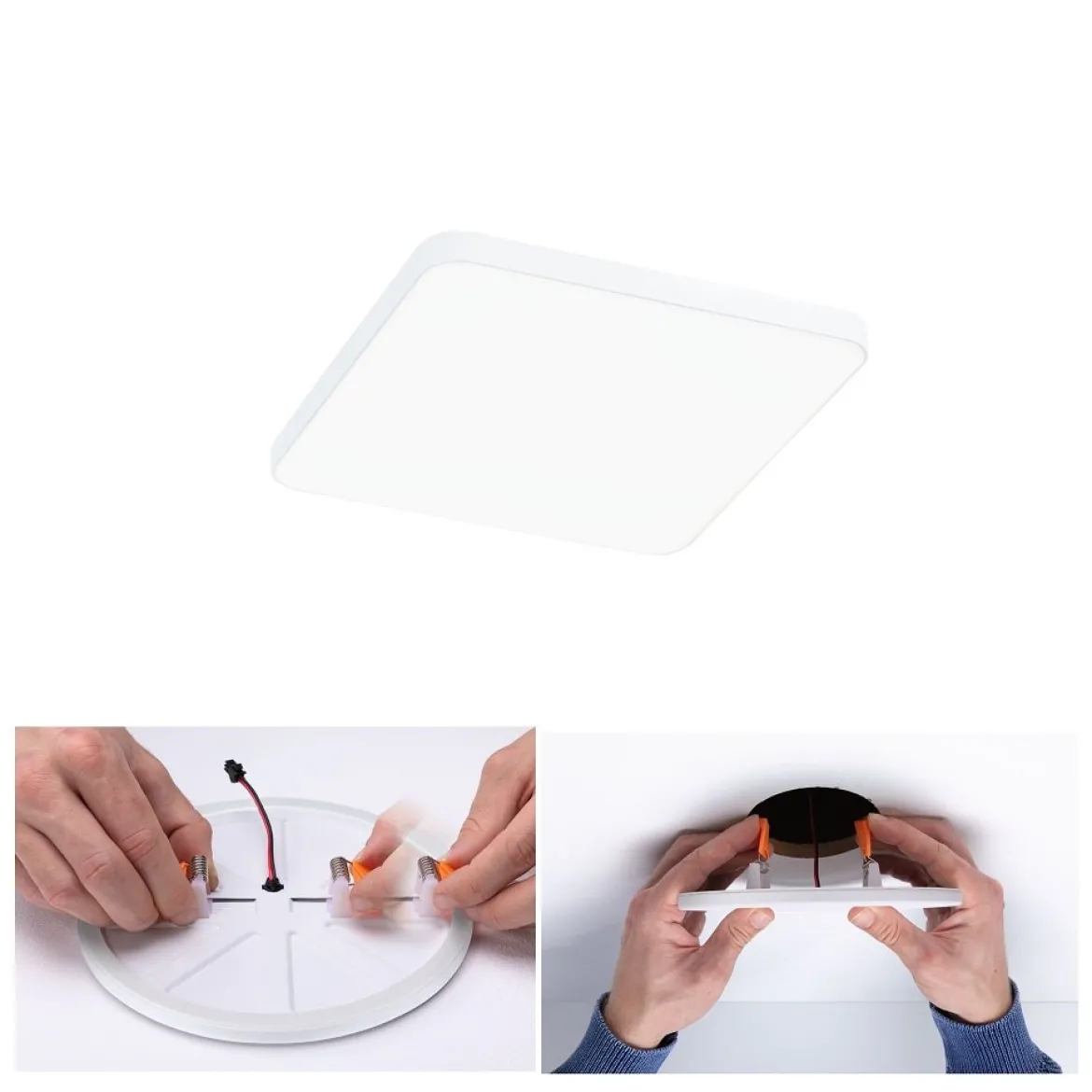 Paulmann 79936 LED Einbaupanel Veluna Edge IP44 120x120mm 4000K Weiß