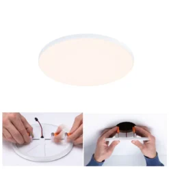 Paulmann 79940 LED Einbaupanel Veluna Edge IP44 160mm 3000K Weiß
