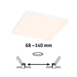 Paulmann 79943 LED Einbaupanel Veluna Edge IP44 160x160mm 3000K Weiß