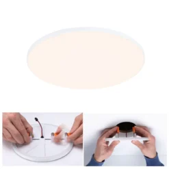 Paulmann 79946 LED Einbaupanel Veluna Edge IP44 200mm 3000K Weiß dimmbar