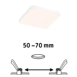 Paulmann 79947 LED Einbaupanel Veluna Edge IP44 90x90mm 3000K Weiß dimmbar