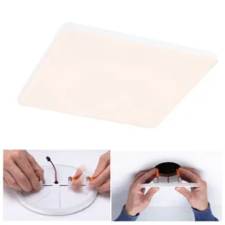 Paulmann 79949 LED Einbaupanel Veluna Edge IP44 200x200mm 3000K Weiß dimmbar