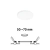 Paulmann 79950 LED Einbaupanel Veluna Edge IP44 90mm 4000K Weiß dimmbar