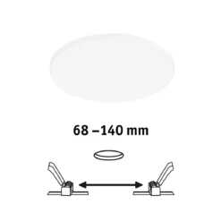 Paulmann 79951 LED Einbaupanel Veluna Edge IP44 160mm 4000K Weiß dimmbar