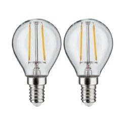 Paulmann 28857 LED Filament Tropfen 2x2,7W E14 Klar Warmweiß