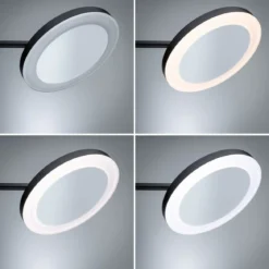 Paulmann 71149 LED Kosmetikspiegel Masua WhiteSwitch IP44 Schwarz
