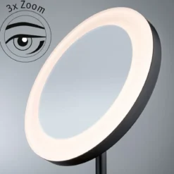 Paulmann 71151 LED Kosmetikspiegel Masua freistehend WhiteSwitch IP44 Schwarz