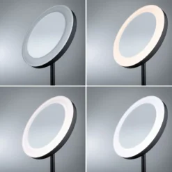 Paulmann 71151 LED Kosmetikspiegel Masua freistehend WhiteSwitch IP44 Schwarz