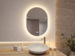 Paulmann 71087 LED Leuchtspiegel Mirra oval weiß WhiteSwitch dimmbar