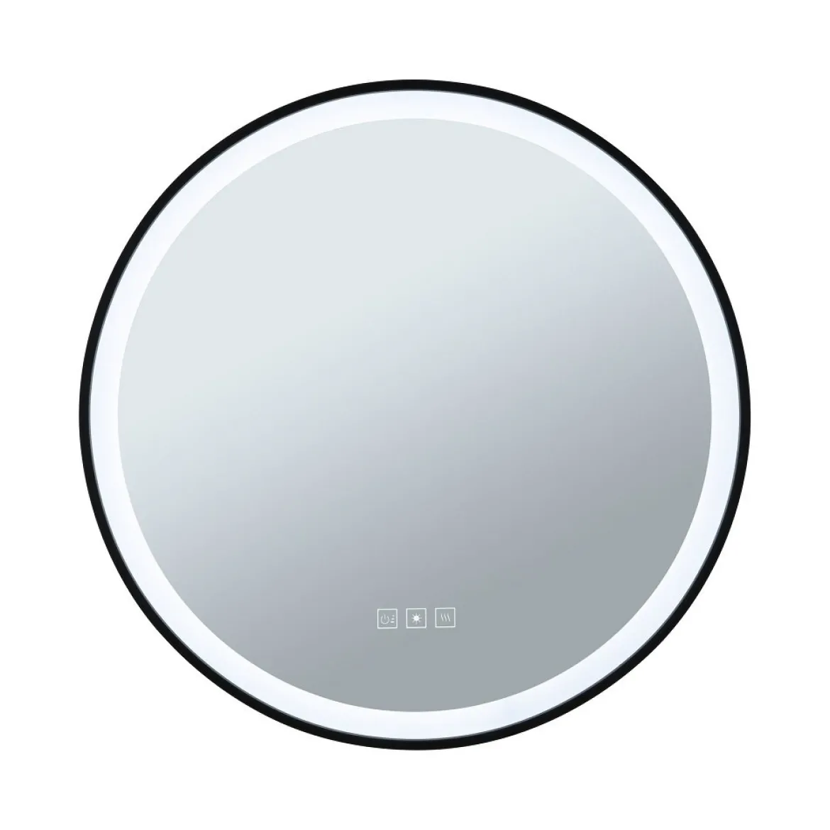 Paulmann 71088 LED Leuchtspiegel Mirra rund schwarz WhiteSwitch dimmbar