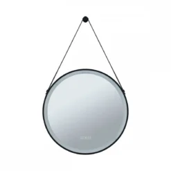 Paulmann 71089 LED Leuchtspiegel Mirra rund schwarz WhiteSwitch dimmbar mit Aufhängung