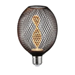 Paulmann 29086 LED Lichtquelle Globe Helix E27 Goldlicht Metall schwarz